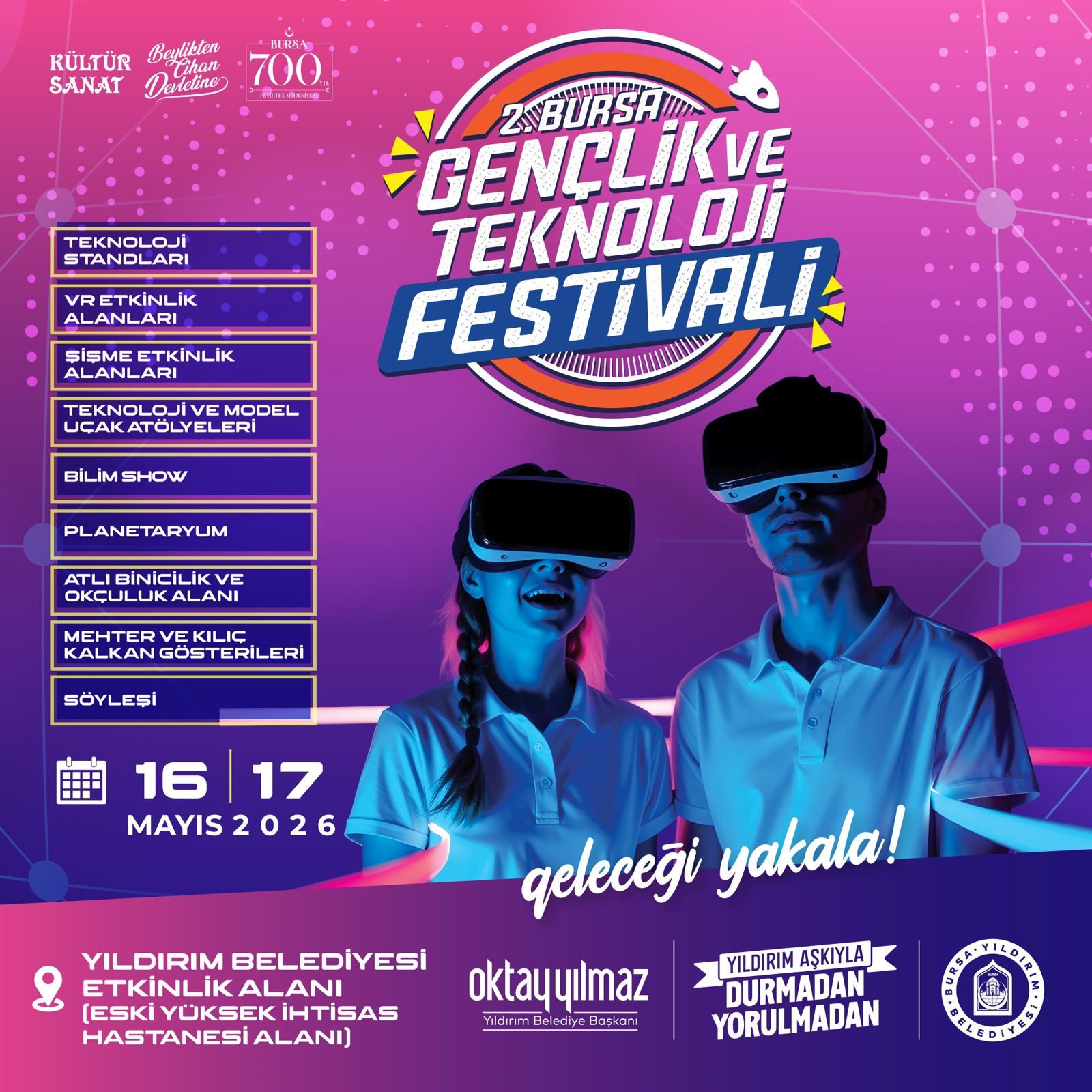 Yıldırım Belediyesi, 19 Mayıs kutlamaları kapsamında gençleri bilim ve teknolojiyle