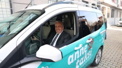 Hamile ve çocuklu kadınların hayatını kolaylaştıran "Anne Taksi" uygulamasında araç