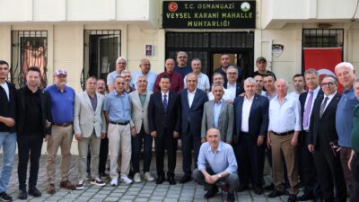 Osmangazi Belediye Başkanı Erkan Aydın, Veysel Karani Mahallesi’nde vatandaşlarla kahvaltıda